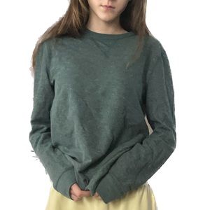 Women’s Solid Color Long Sleeve Sweatshirt Relaxed Fit